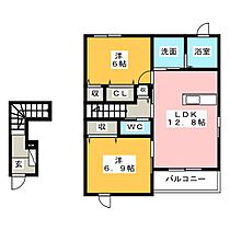 エア　フィールドII  ｜ 三重県鈴鹿市南玉垣町（賃貸アパート2LDK・2階・61.30㎡） その2