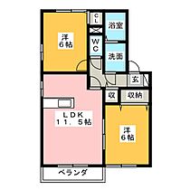 Ｋｉｉｔｏｓ　Ｂ棟  ｜ 三重県鈴鹿市安塚町（賃貸アパート2LDK・2階・53.76㎡） その2