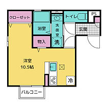 サン・ミシェルII 2Ｄ ｜ 三重県鈴鹿市算所町815番地（賃貸アパート1R・2階・30.47㎡） その2