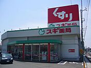 ドラッグストア 「スギ薬局まで600m」