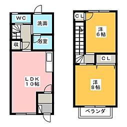 ストークホーム 2LDKの間取図画像