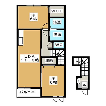 ランドマーク・レーヴA_間取り_0