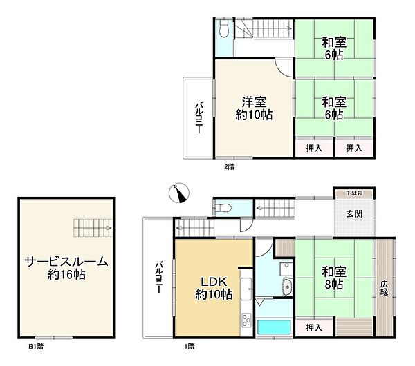 間取りを拡大表示
