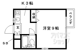 ＡＮＮＥＸ21 2階1Kの間取り