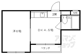 京都府京都市右京区花園春日町（賃貸マンション1DK・3階・20.00㎡） その2