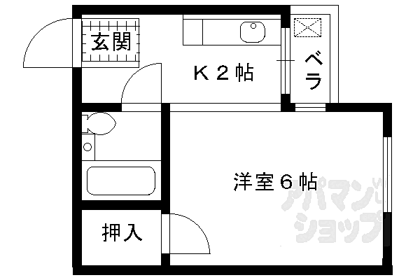 京都府京都市伏見区肥後町(賃貸マンション1K・4階・18.72㎡)の写真 その2