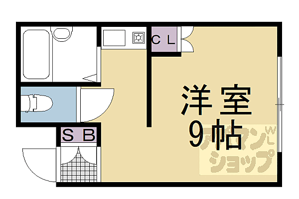 東山女子ハイツ 103｜京都府京都市東山区白川筋三条下る梅宮町(賃貸マンション1R・1階・20.50㎡)の写真 その2