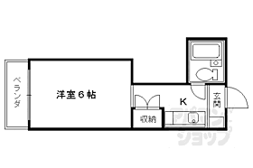 京都府京都市右京区西院東貝川町（賃貸マンション1K・3階・18.68㎡） その2