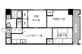 京都府京都市下京区五条通新町西入ル西錺屋町（賃貸マンション3LDK・8階・65.83㎡） その2