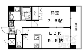 音羽ハイツ 107 ｜ 京都府京都市山科区音羽役出町（賃貸マンション1LDK・1階・42.04㎡） その2