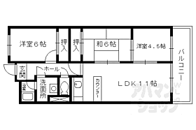 クリスタル山崎 503 ｜ 京都府乙訓郡大山崎町円明寺鳥居前（賃貸マンション3LDK・5階・69.60㎡） その2