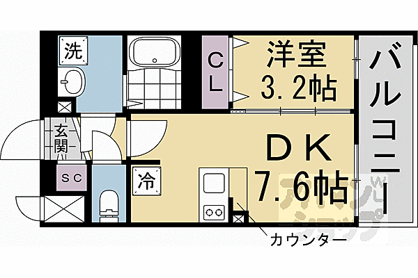 ファステート京都ステーションウォズ 313｜京都府京都市南区東九条北河原町(賃貸マンション1DK・3階・28.71㎡)の写真 その2