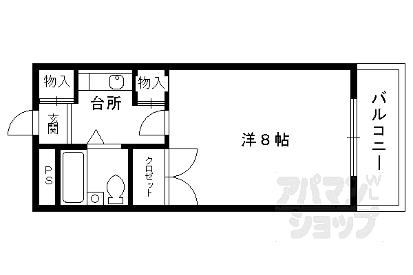 サンフェスタ東福寺（Ａ・Ｂ棟） A205｜京都府京都市東山区本町19丁目(賃貸マンション1K・2階・20.86㎡)の写真 その2