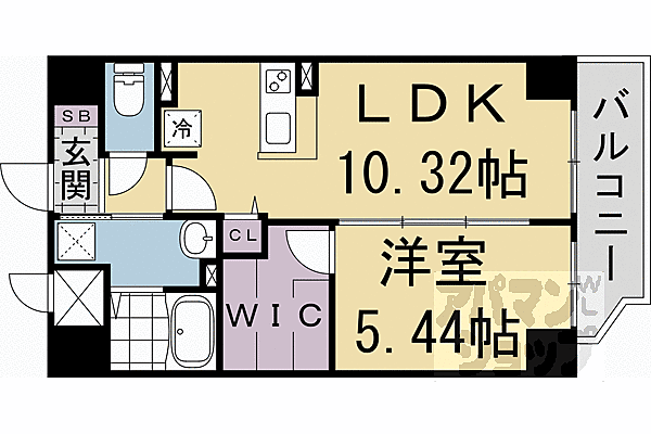 仮称）西大路　ＰＪ 401｜京都府京都市南区吉祥院三ノ宮西町(賃貸マンション1LDK・4階・41.60㎡)の写真 その2