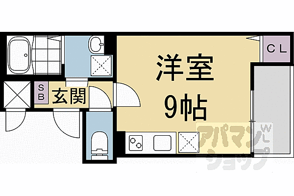 仮称）京都市南区西九条唐戸町ＡＰ 202｜京都府京都市南区西九条唐戸町(賃貸アパート1R・2階・23.72㎡)の写真 その2