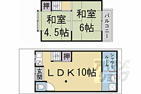 下京区小坂町19－10貸家 1 ｜ 京都府京都市下京区小坂町（賃貸一戸建2LDK・--・40.41㎡） その2