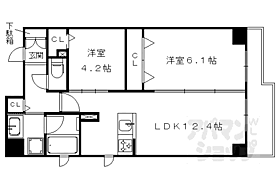 ルッソ烏丸五条 601 ｜ 京都府京都市下京区上平野町（賃貸マンション2LDK・6階・53.11㎡） その2