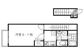 京都府京都市伏見区小栗栖牛ケ淵町（賃貸アパート1K・2階・30.82㎡） その2