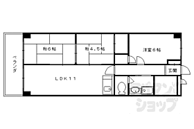 第3洛西ハイツ 403 ｜ 京都府京都市南区唐橋琵琶町（賃貸マンション3LDK・4階・60.50㎡） その2