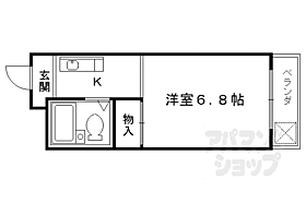 京都府京都市右京区西京極西大丸町（賃貸マンション1K・2階・20.16㎡） その2