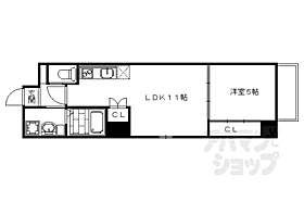 プロシード西大路 605 ｜ 京都府京都市下京区七条御所ノ内中町（賃貸マンション1LDK・6階・40.12㎡） その2