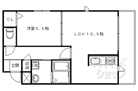 京都府京都市右京区太秦奥殿町（賃貸アパート1LDK・1階・43.04㎡） その2