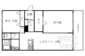 京都府京都市中京区西ノ京南両町（賃貸アパート2LDK・2階・58.78㎡） その2