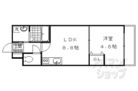 京都府京都市伏見区桃山水野左近東町（賃貸マンション1LDK・4階・30.00㎡） その2