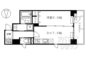 ベラジオ五条堀川III 501 ｜ 京都府京都市下京区堀川通六条上る佐女牛井町（賃貸マンション1DK・5階・35.89㎡） その2