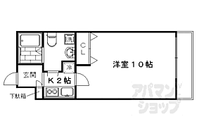 京都府京都市右京区西院西田町（賃貸マンション1K・3階・27.90㎡） その2