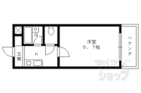 京都府京都市伏見区醍醐高畑町（賃貸マンション1K・2階・23.30㎡） その2