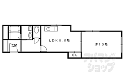 伽羅唯心庵 1DKの間取図画像