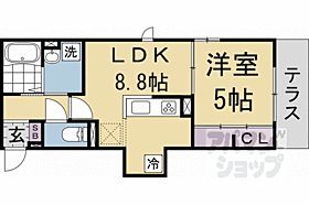 京都府京都市右京区嵯峨天龍寺今堀町（賃貸アパート1LDK・3階・34.79㎡） その2