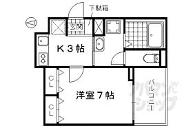 ｆｏｒｅｓｔａ　御所ノ内 201 ｜ 京都府京都市下京区七条御所ノ内西町（賃貸アパート1K・2階・28.50㎡） その2