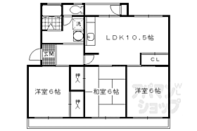 京都府京都市伏見区醍醐上ノ山町（賃貸マンション3LDK・4階・63.99㎡） その2