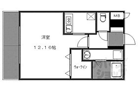 京都府京都市右京区宇多野御屋敷町（賃貸アパート1K・1階・30.24㎡） その2