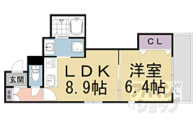 メゾン廣瀬 202 ｜ 京都府京都市山科区椥辻中在家町（賃貸マンション1LDK・2階・39.08㎡） その2