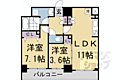 ピーノ京都西大路2階13.7万円