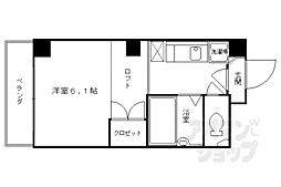 プレイス・梅小路 3階1Kの間取り