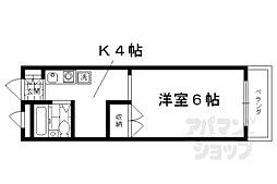マンションELLA490 1Kの間取図画像