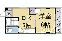 レジデンスSY 1DKの間取図画像