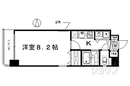 マジェスティ 1Kの間取図画像