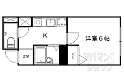古谷ビル 1Kの間取図画像