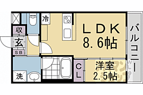 ＥｓＴＲＵＴＨＫＹＯＴＯII 502 ｜ 京都府京都市南区西九条唐橋町（賃貸マンション1LDK・5階・29.05㎡） その2