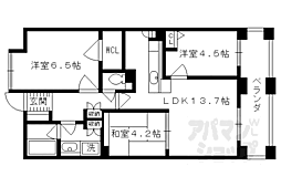 パインフィールド洛東 3LDKの間取図画像