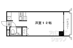 メゾン・ド・リビエール 1Kの間取図画像