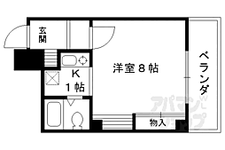 アクセスK 1Kの間取図画像