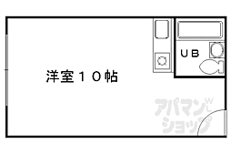 アレックスビル3 ワンルームの間取図画像