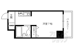 Gloire烏丸五条 ワンルームの間取図画像