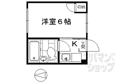 ヴィラ吉祥院 1Kの間取図画像